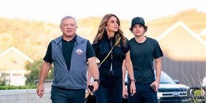 Βασίλισσα Ράνια με τον σύζυγο και τον γιο της