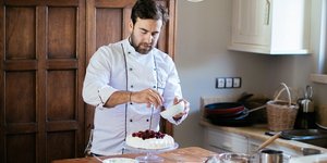 άνδρας κουζίνα pastry chef Άλεξ Παυλόφ
