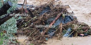 Το αυτοκίνητο του άνδρα που αγνοείται στον Βόλο λόγω της κακοκαιρίας