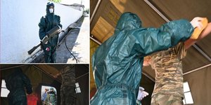 Θεσσαλία: Ο στρατός έχει στήσει 5 σταθμούς απολύμανσης