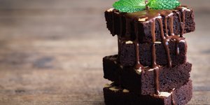 Λαχταριστά brownies με μια πινελιά