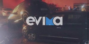 Παρασύρθηκαν ΙΧ στην Εύβοια από τα ορμητικά νερά που έφερε η κακοκαιρία Daniel