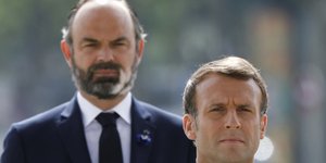 O πρώην πρωθυπουργός της Γαλλίας Εντουάρ Φιλίπ και ο Γάλλος πρόεδρος Εμανουέλ Μακρόν