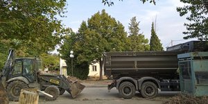 Εκσκαφέας και στάγιερ του στρατού στη Θεσσαλία