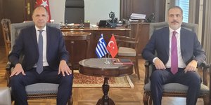 Ο Γιώργος Γεραπετρίτης και ο Χακάν Φιντάν