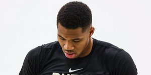 Ο Γιάννης Αντετοκούνμπο στην προπόνηση