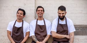 άνδρες σεφ abraOvata εστιατόριο Λίμνη Βουλιαγμένης event 6 Hands