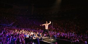 Στιγμιότυπο από συναυλία των Imagine Dragons