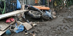 Καταστροφές μετά από πλημμύρες που προκλήθηκαν από το πέρασμα της κακοκαιρίας «Daniel»