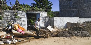 Καταστροφές στη Μηλίνα Βόλου