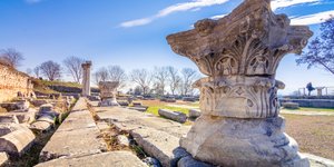 κιονες Αρχαιολογικός χώρος Φιλίππων