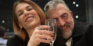 Ο Κούλλης Νικολάου με τη σύζυγό του, Κλαίρη