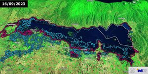 Λίμνη Κάρλα δορυφορική εικόνα έκταση