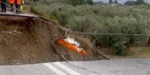 H μεταφορά ασθενούς με συρματόσχοινο στο Πήλιο