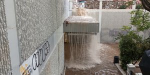 Μια από τις εισόδους του Μετρό στον «Ευαγγελισμό»