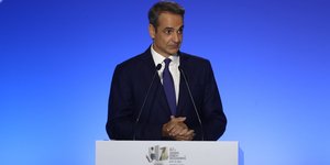 Ο Κυριάκος Μητσοτάκης στη ΔΕΘ