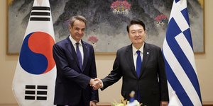 Ο Κυριάκος Μητσοτάκης συναντήθηκε με τον πρόεδρο της Ν. Κορέας στη Νέα Υόρκη