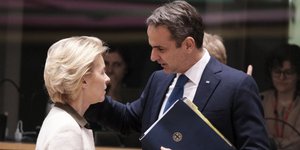 Ούρσουλα φον ντερ Λάιεν, Κυριάκος Μητσοτάκης