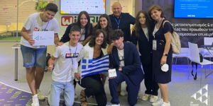 Η ομάδα των μαθητών στη ΔΕΘ