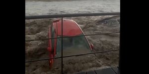 Κακοκαιρία «Daniel» αυτοκίνητα θάλασσας Άγιος Ιωάννης Πήλιο