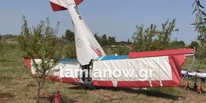 Συνετρίβη μονοκινητήριο αεροσκάφος στην Αερολέσχη Θήβας