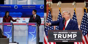 Οι Ρεπουμπλικανοί υποψήφιοι στο ντιμπέιτ επιτέθηκαν κατά του απόντος Ντόναλντ Τραμπ