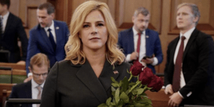 η Εβίκα Σιλίνα, πρωθυπουργός της Λετονίας