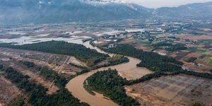 Εικόνα από τον Θεσσαλικό κάμπο, λίγες ημέρες μετά την κακοκαιρία Daniel