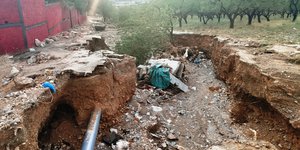 Βούλιαξαν δρόμοι στην συνοικία της Αγίας Παρασκευής Βόλου λόγω της κακοκαιρίας Elias