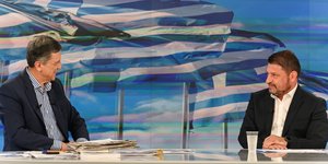 Ο υποψήφιος περιφερειάρχης Αττικής Νίκος Χαρδαλιάς στον ΣΚΑΪ και τον Γ. Αυτιά