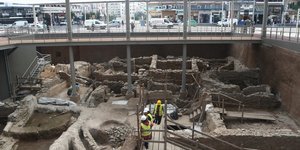 Εργασίες στις αρχαιότητες του μετρό Θεσσαλονικης