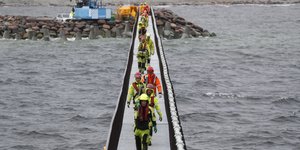 Φωτογραφία από τον αγωγό Balticconnector