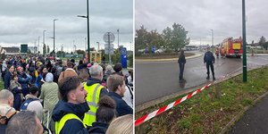 Φωτογραφίες από την εκκένωση του αεροδρομίου του Μποβέ