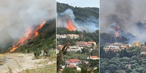 Μεγάλη φωτιά στον Άγιο Στέφανο Κέρκυρας