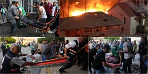 Έκρηξη με εκατοντάδες νεκρούς και τραυματίες σε νοσοκομείο στη Γάζα