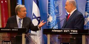 Αντόνιο Γκουτέρες, Μπένζαμιν Νετανιάχου