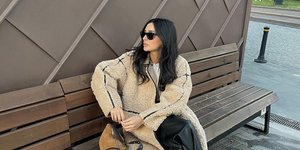 Μπεζ παλτό από H&M