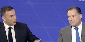 Ο Γιώργος Καραμέρος και ο Αδωνις Γεωργιάδης 