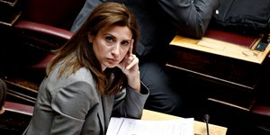 Η βουλευτής Β' Πειραιά του ΣΥΡΙΖΑ, Νίνα Κασσιμάτη