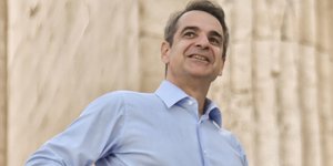 Ο Έλληνας πρωθυπουργός, Κυριάκος Μητσοτάκης, στην Ακρόπολη