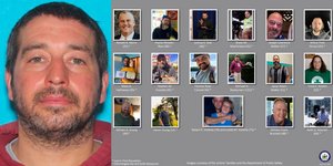 Αριστερά ο δράστης στο Μέιν, δεξιά τα θύματά του