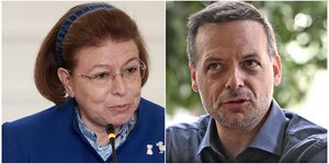 Λίνα Μενδώνη και Χάρης Δούκας 