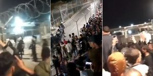 Ενταση στη δομή της Σάμου, συγκέντρωση υπέρ της Παλαιστίνης, επιχείρησαν να σπάσουν τις πόρτες