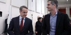 Κυριάκος Μητσοτάκης και Κώστας Μπακογιάννης στην παρουσίαση του αρχιτεκτονικού σχεδίου για την επέκταση και αναβάθμιση του Αρχαιολογικού Μουσείου