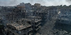 Παλαιστίνιοι, χαλάσματα στη Γάζα