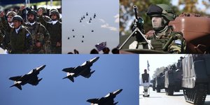 Εντυπωσιακοί σχηματισμοί στην παρέλαση της 28ης Οκτωβρίου στην Θεσσαλονίκη