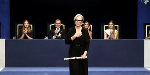 Η Μέριλ Στριπ παραλαμβάνει το βραβείο της στην Ισπανία 