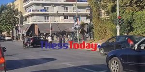 Συμπλοκή οπαδών του ΠΑΟΚ και του Άρη στη αερογέφυρα της Βούλγαρη