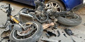 Τραγωδία στη Λάρισα: Νεκρός μοτοσικλετιστής που συγκρούστηκε με αυτοκίνητο [εικόνες] 