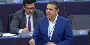 Ο Αλέξης Τσίπρας κατά την παρέμβασή του στο Συμβούλιο της Ευρώπης